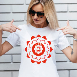Camiseta Root Chakra Muladhara Red Mandala