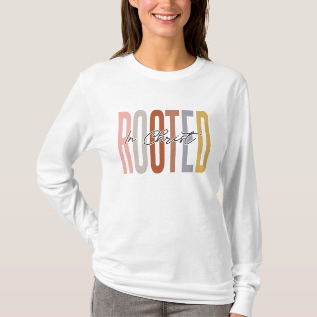 Camiseta Rootado en Cristo (Anverso)