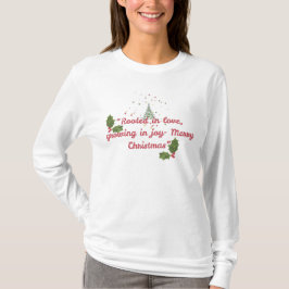 Camiseta Rooted in Love, Growing in Joy—Botanical Christmas
