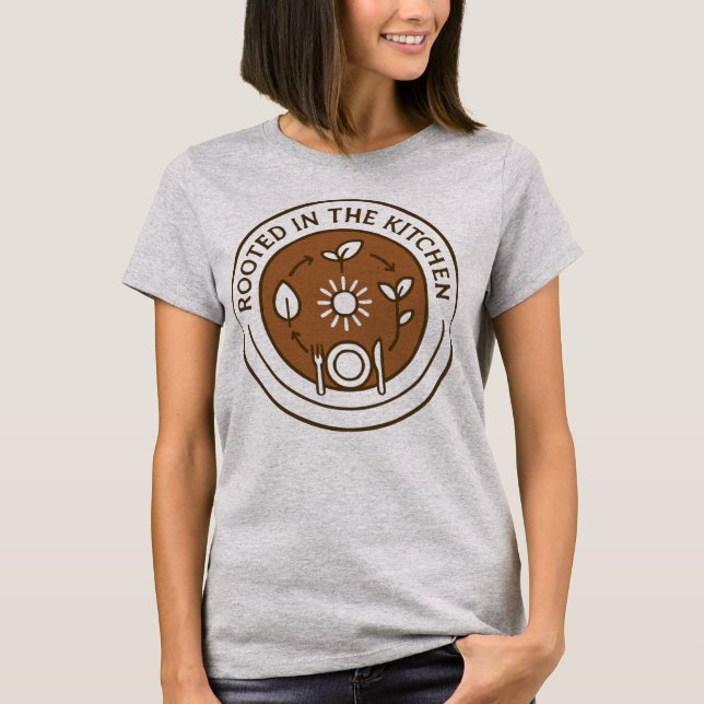 Camiseta Rooted in the Kitchen Farm to Table (Anverso)