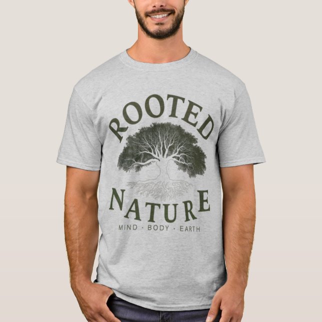 Camiseta Rooted Nature: Mind, Body & Earth Connection  (Anverso)
