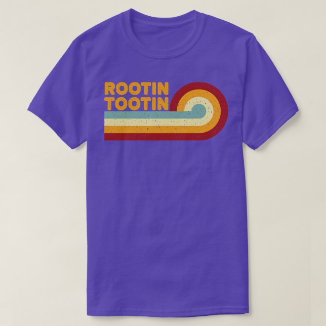 Camiseta Rootin retro vintage Tootin (Diseño del anverso)