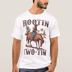 Camiseta Rootin Two Tin 2º Cumpleaños De 2 Años De Edad Occ