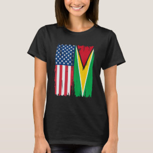 Camiseta Roots de la bandera media americana de Estados Uni