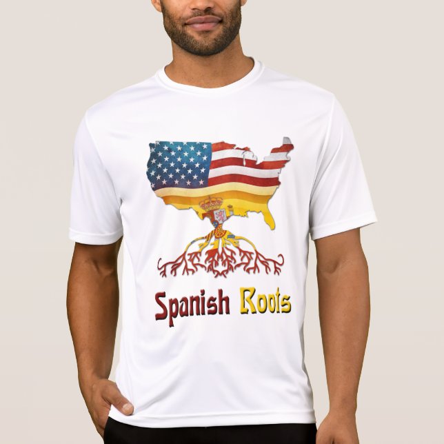 Camiseta Roots españoles americanos (Anverso)