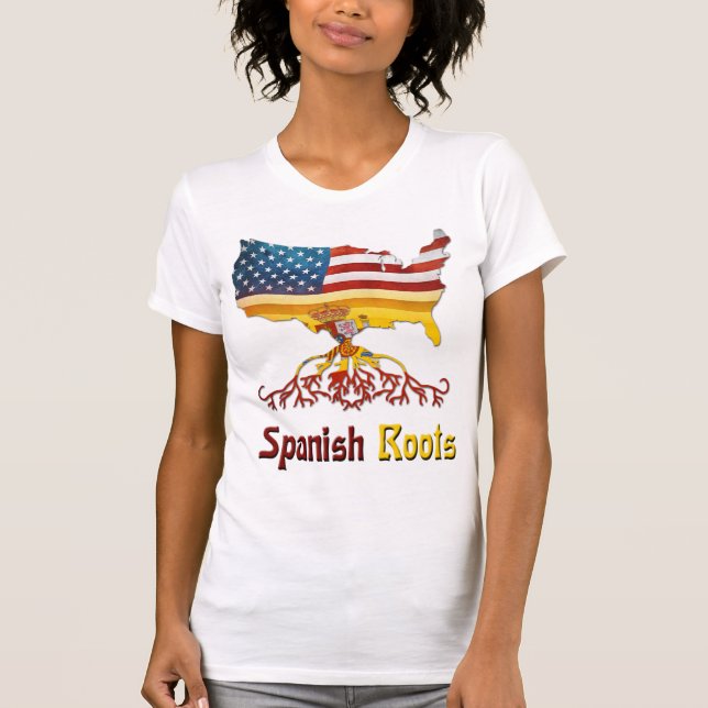 Camiseta Roots españoles americanos (Anverso)