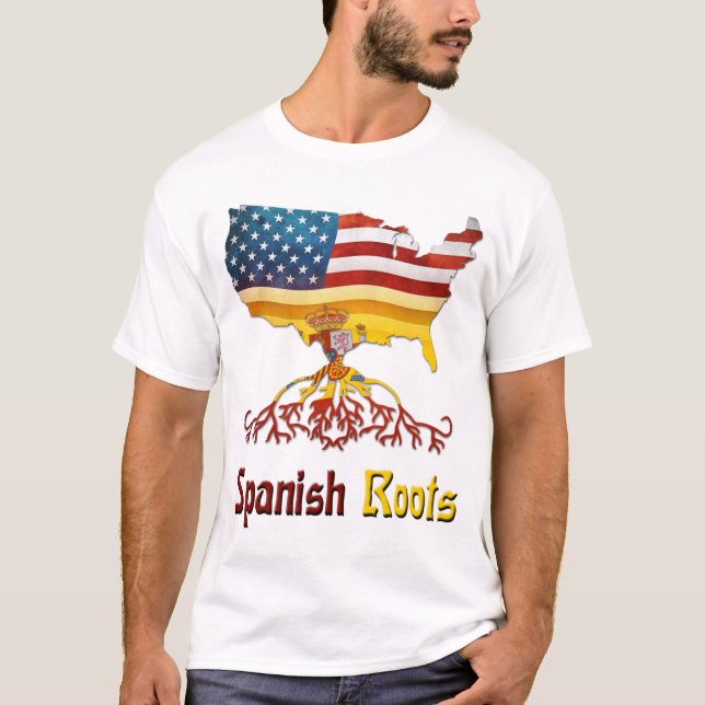 Camiseta Roots españoles americanos (Anverso)