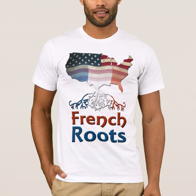 Camiseta Roots franceses estadounidenses (Anverso)
