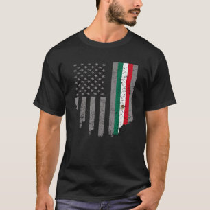 Camiseta Roots Mexicanos Bandera Estadounidense Regalo del