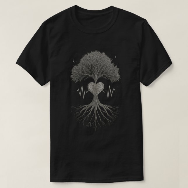 Camiseta Roots of Life: The Heartbeat of Nature (Diseño del anverso)