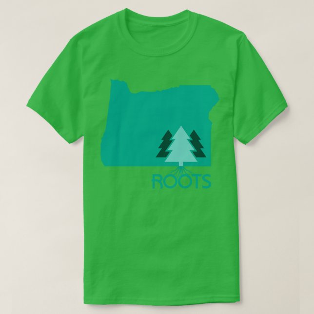 Camiseta Roots Oregon Moderno (Diseño del anverso)