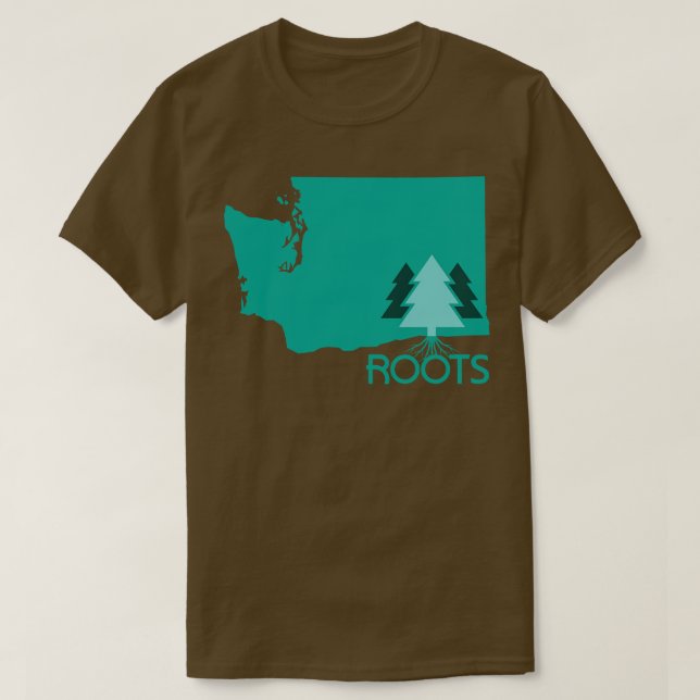 Camiseta Roots Washington State Modern (Diseño del anverso)