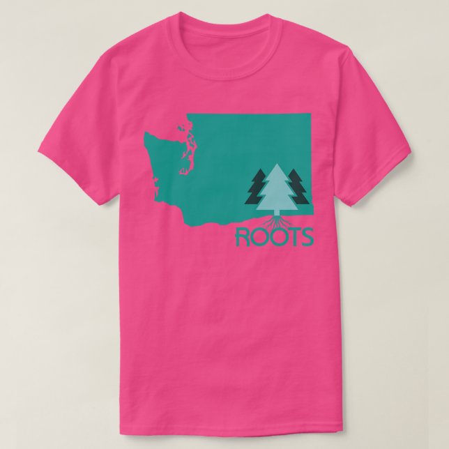Camiseta Roots Washington State Modern (Diseño del anverso)