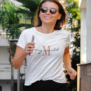 Camiseta Ropa activa 'mi mundo' Clásico Blanco