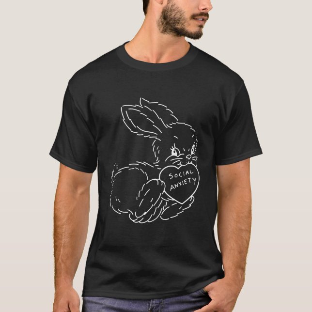 Camiseta Ropa alternativa Gótico estético - Ansiedad social (Anverso)
