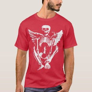 Camiseta Ropa alternativa Gótico estético mujeres Skeleton