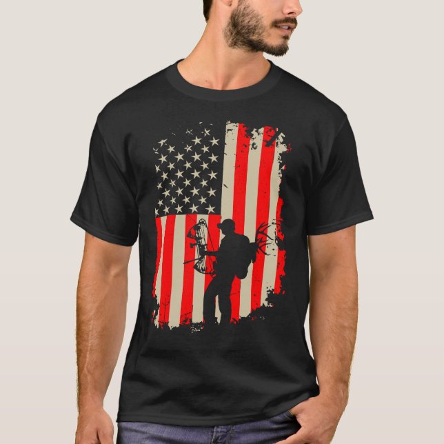 Camiseta Ropa americana de la caza, regalo para el cazador (Anverso)