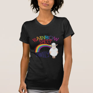 Camiseta Ropa arcoiris de la familia | Regalo de oveja colo