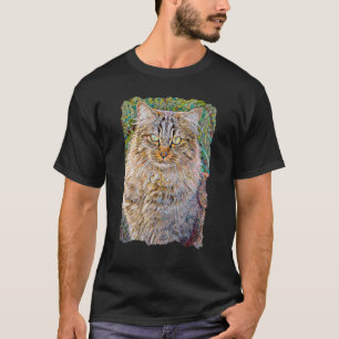 Camiseta Ropa artística de gato siberiano Gatitos lindos Ma
