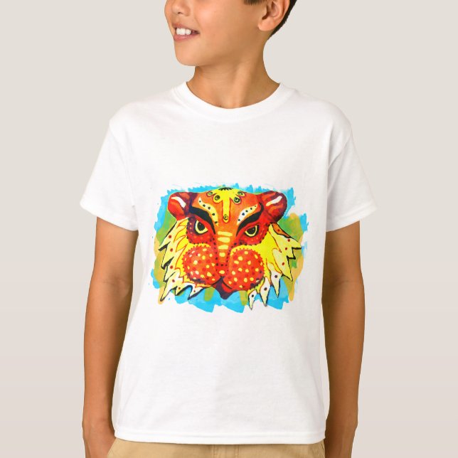 Camiseta Ropa bengalí del león del Año Nuevo (Anverso)