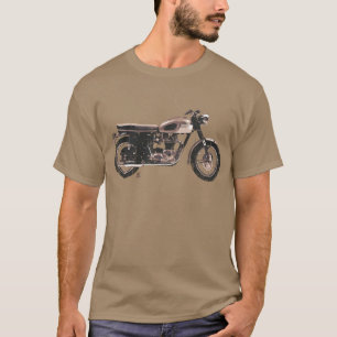 Camiseta Ropa británica apenada de la motocicleta del