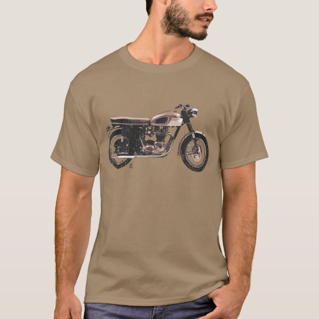 Camiseta Ropa británica apenada de la motocicleta del (Anverso)