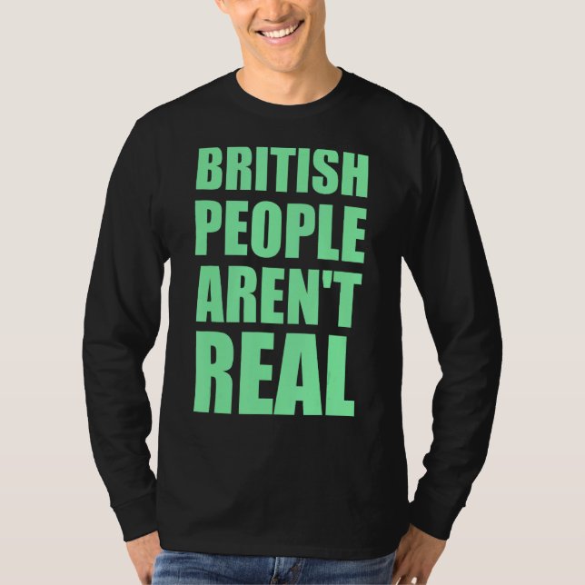 Camiseta Ropa británica no es real (Anverso)