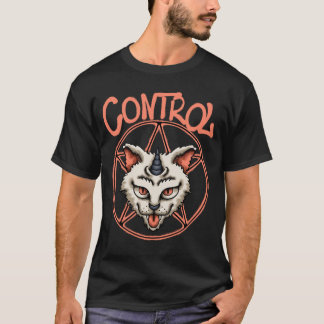Camiseta Ropa callejera de cabeza de gato mítico 
