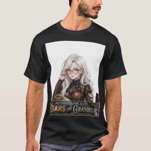 Camiseta Ropa callejera de chica de anime Steampunk - Élite