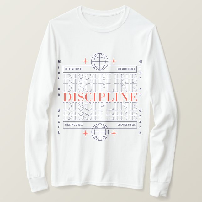 Camiseta Ropa callejera disciplinada (Anverso del diseño)
