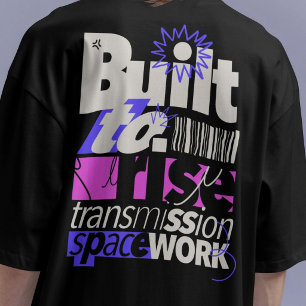 Camiseta Ropa callejera tipográfica construida para elevars