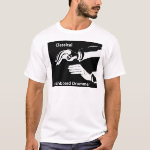 Camiseta Ropa clásica de tambor en el salpicadero