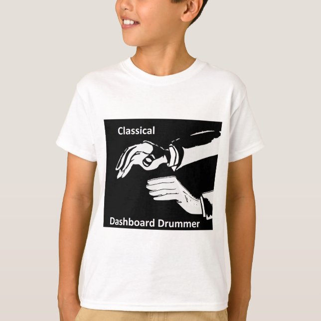 Camiseta Ropa clásica de tambor en el salpicadero (Anverso)