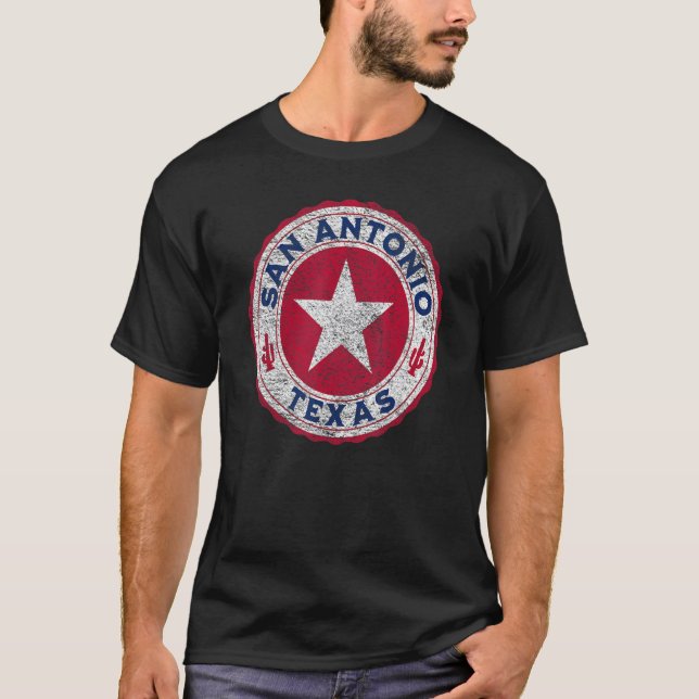 Camiseta Ropa colorida de San Antonio Texas (Anverso)