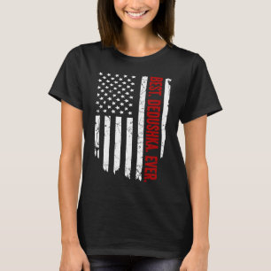 Camiseta Ropa con bandera americana vintage Mejor Dedushka
