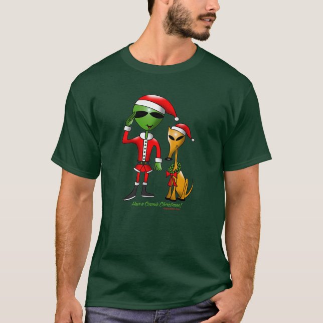 Camiseta Ropa cósmica de la oscuridad del navidad 2 (Anverso)
