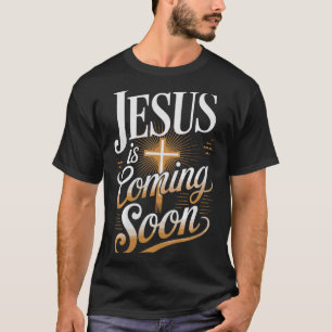 Camiseta Ropa Cristiana Prémium Jesús Atrevido Viene Pronto