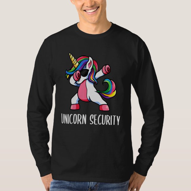 Camiseta Ropa de Adultos de Hija de Halloween, Unicorn Secu (Anverso)