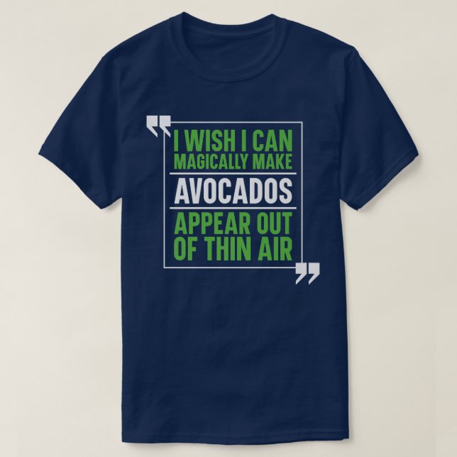 Camiseta Ropa de aguacamol de aguacateAmante mágico (Diseño del anverso)