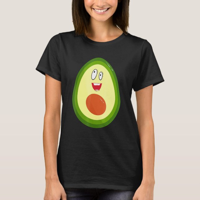 Camiseta Ropa de aguacate Halloween Embarazo Vegan Aguacate (Anverso)