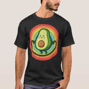 Camiseta Ropa de aguacate saltando aptitud