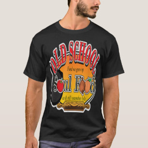 CAMISETA ROPA DE ALIMENTOS DE LA ANTIGUA ESCUELA PARA MOSTR
