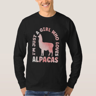 Camiseta Ropa de alpaca para mujeres y niñas amantes de las