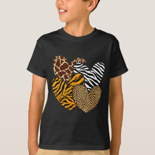 Camiseta Ropa de animalitos para niñas, ropa de leopardo y 