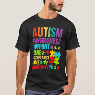 Camiseta Ropa de apoyo de autismo aceptación aliada autismo