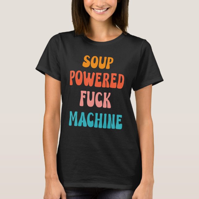Camiseta Ropa de App con Frases de Máquina de Fck Impulsada (Anverso)