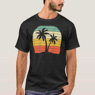 Camiseta Ropa De Árbol De Palma Estilo Retro Vintage Tropic