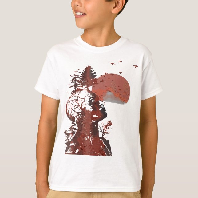 Camiseta Ropa De Árbol Humano Para Hombres Mujeres (Anverso)