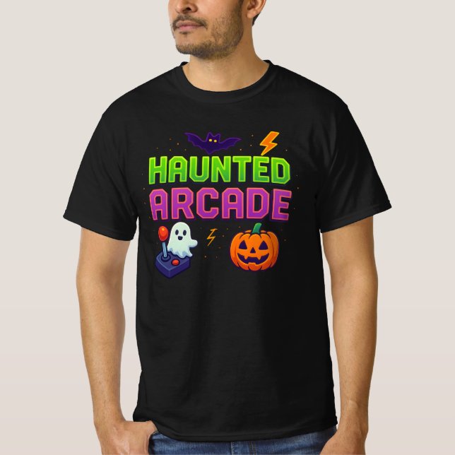 Camiseta Ropa de arcada de Halloween deslumbrada Unisex (Anverso)