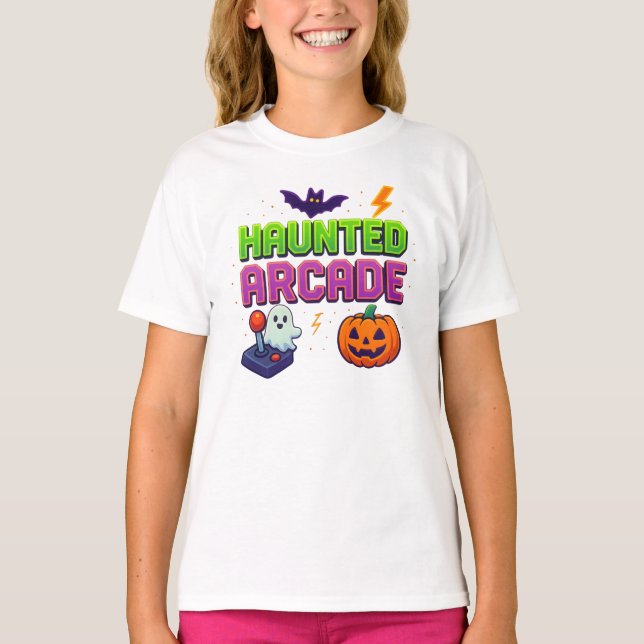 Camiseta Ropa de arcada de Halloween deslumbrada Unisex (Anverso)